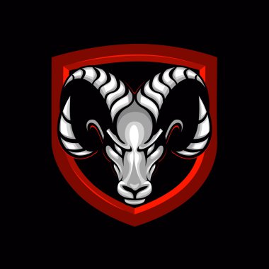 Goat head symbol ,Billy goat logo 